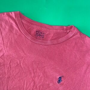 Polo Ralph Lauren Mens T Shirt Small Pony‎ Logo Tee Casual Basic Coral S